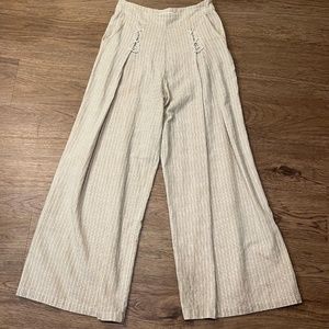 Urban Outfitters Flare Cotton High Waisted Pants